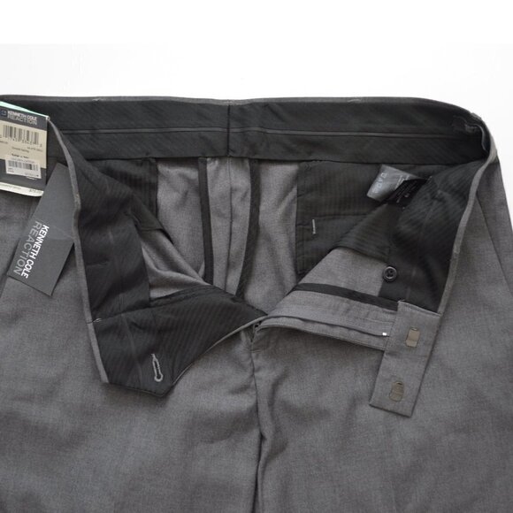 Kenneth Cole Reaction Flat Front Pants 34x29 NEW - Picture 5 of 7
